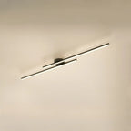 2-Light Linear LED Semi Flush Ceiling Light for Living Room
