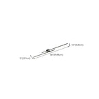 2-Light Linear LED Semi Flush Ceiling Light for Living Room