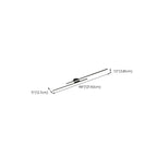 2-Light Linear LED Semi Flush Ceiling Light for Living Room
