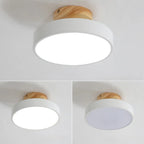 Drum LED Semi-Flush Mount Ceiling Light for Living Room
