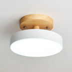 Drum LED Semi-Flush Mount Ceiling Light for Living Room