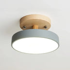 Drum LED Semi-Flush Mount Ceiling Light for Living Room