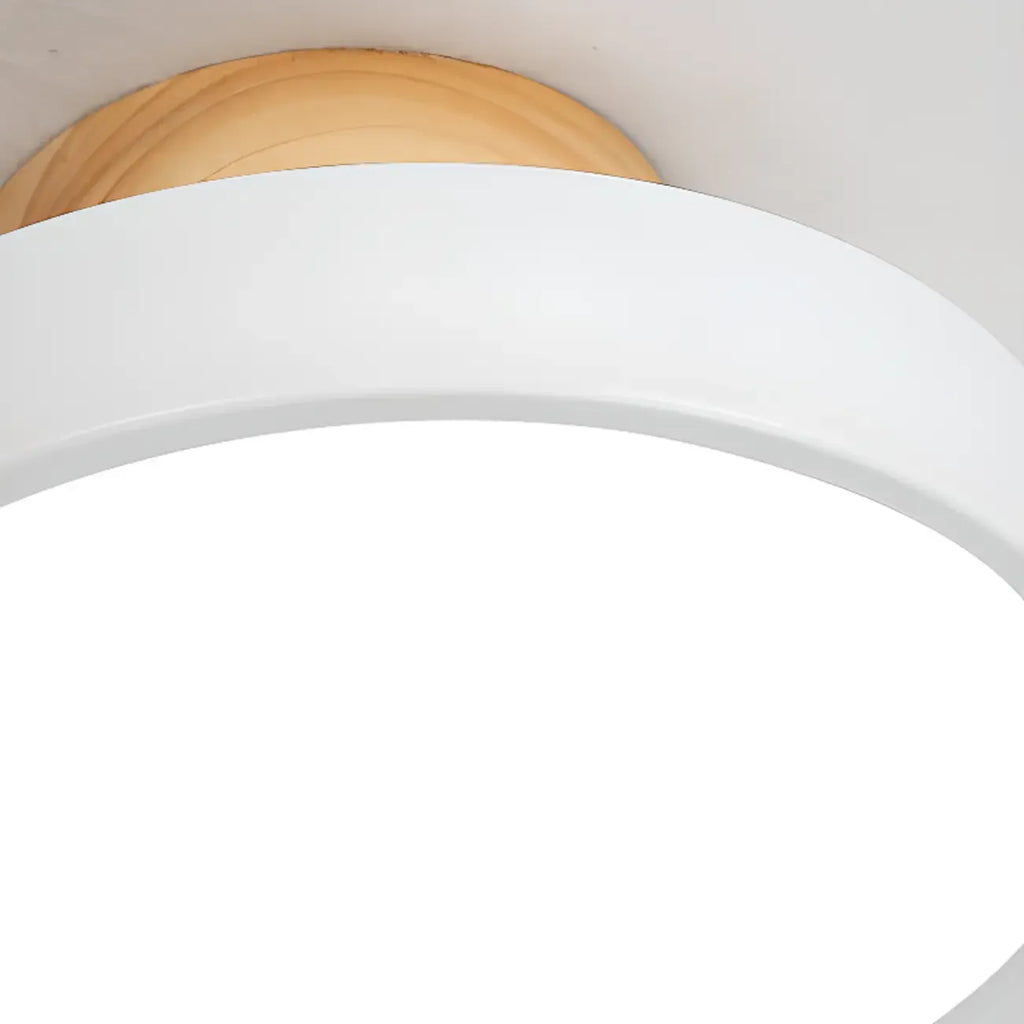 Drum LED Semi-Flush Mount Ceiling Light for Living Room