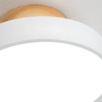 Drum LED Semi-Flush Mount Ceiling Light for Living Room