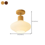 5 to 9 Inch Modern Semi Flush Ceiling Light for Living Room