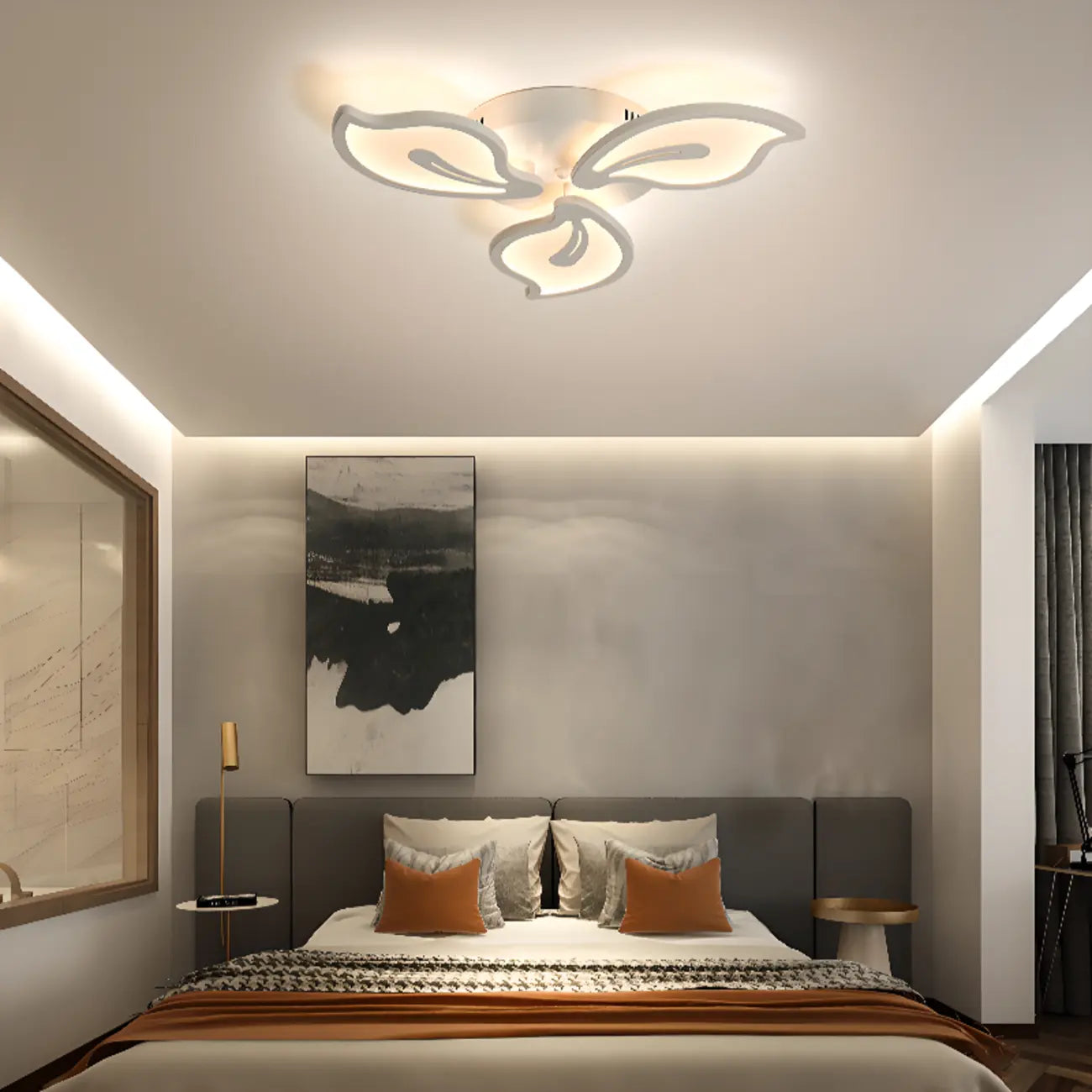 Elegant Flush Mount LED Ceiling Light for Indoor Use