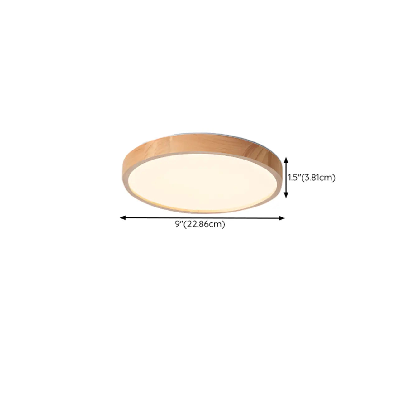 Circular Flush Mount Ceiling Light for Residential Spaces