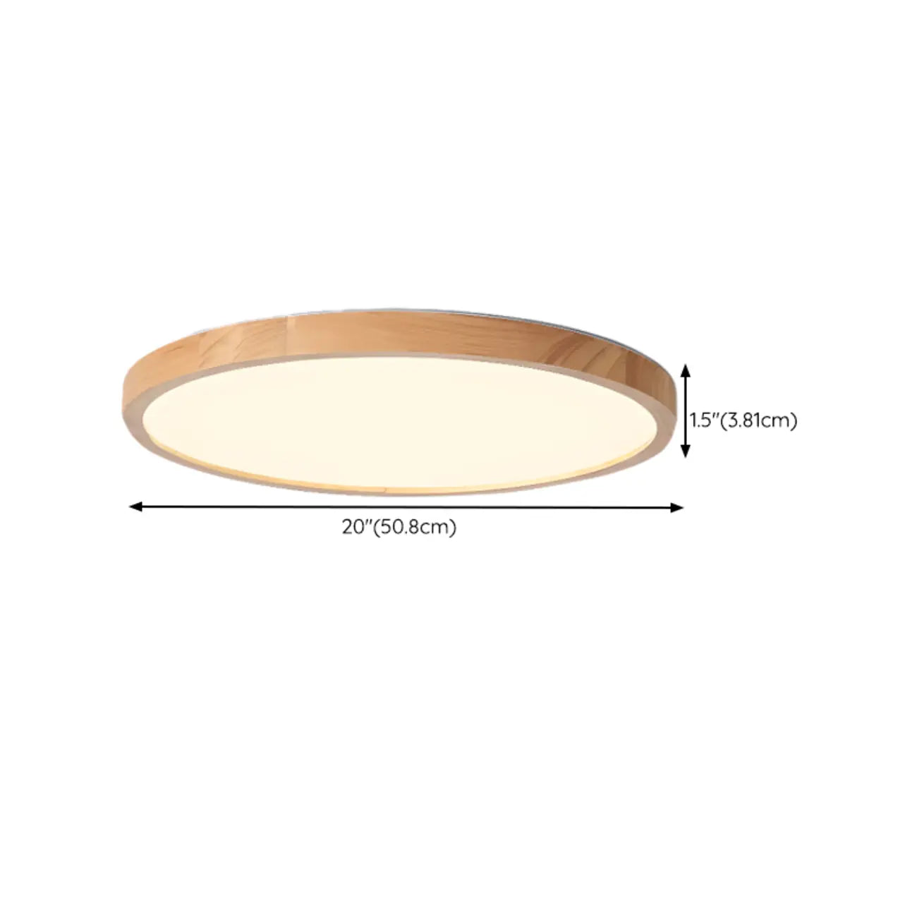 Circular Flush Mount Ceiling Light for Residential Spaces