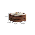 Scandinavian 3 Tiers Tray Top Coffee Table with Storage