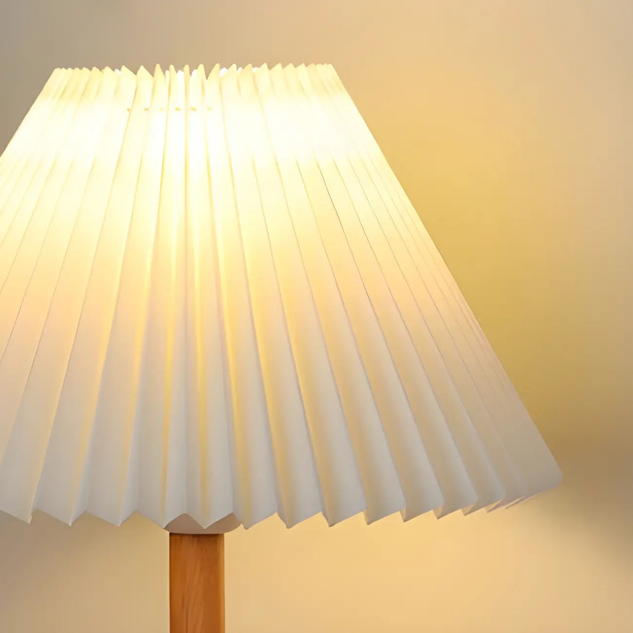 Natural Wood Table Lamp Plug In Electric LED for Bedroom