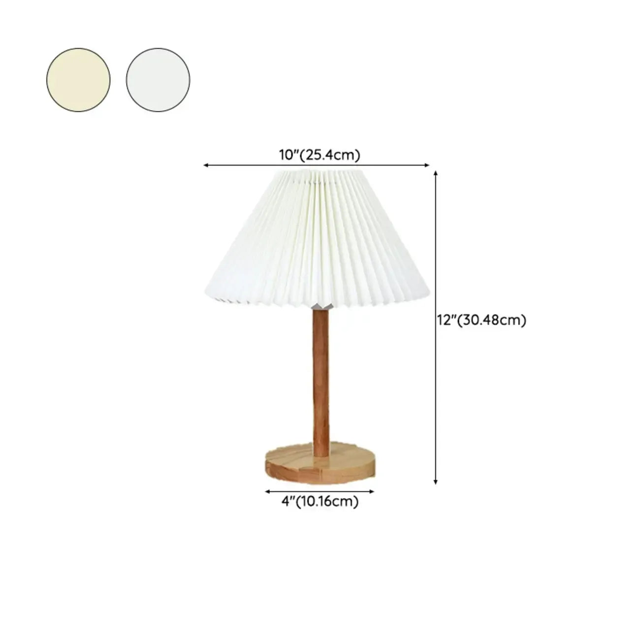 Natural Wood Table Lamp Plug In Electric LED for Bedroom