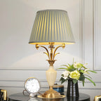 Green Elegant Metal Table Lamp Remote Control for Living Room