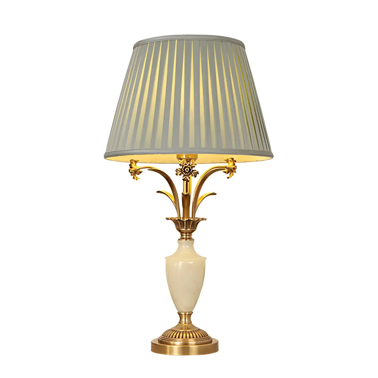Green Elegant Metal Table Lamp Remote Control for Living Room
