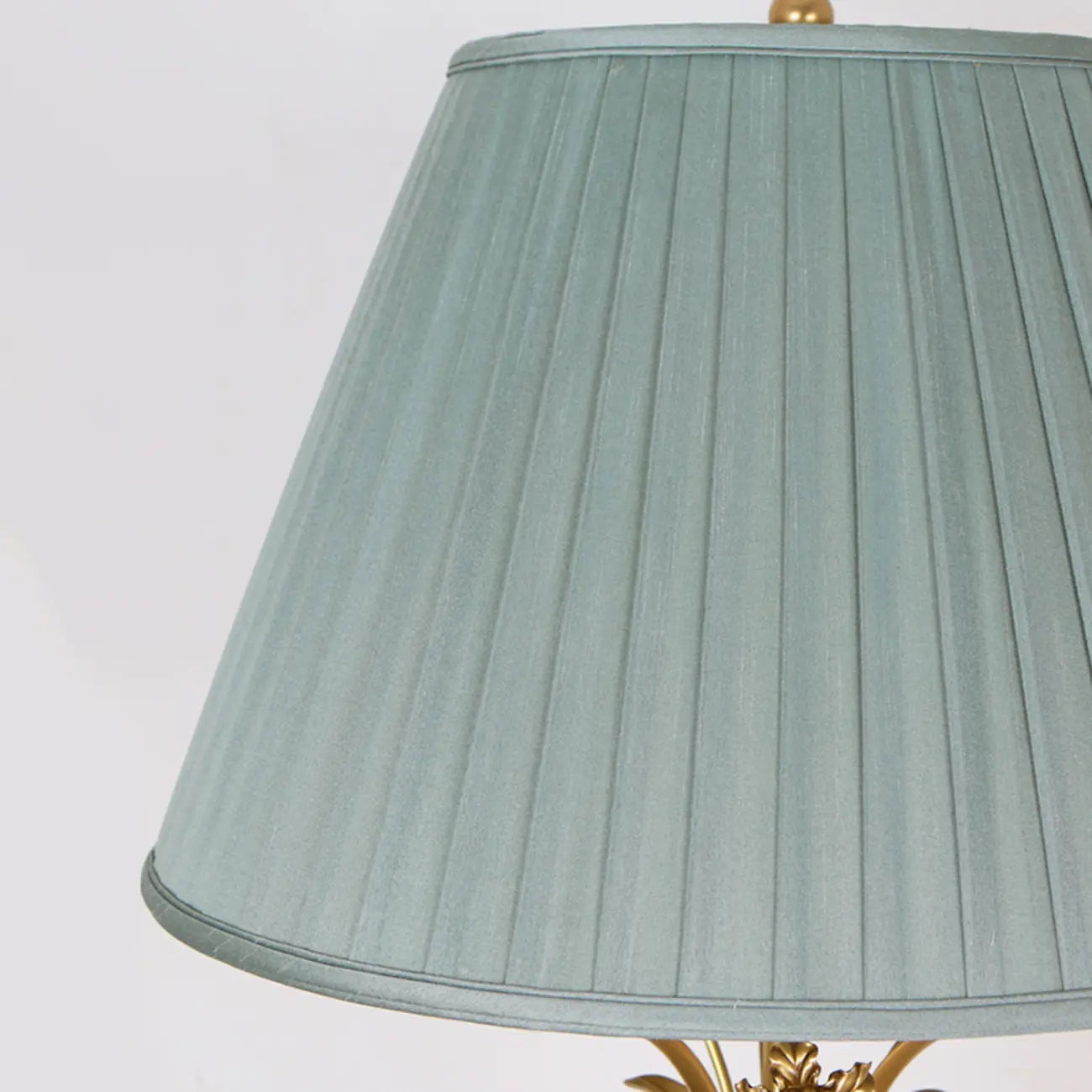 Green Elegant Metal Table Lamp Remote Control for Living Room