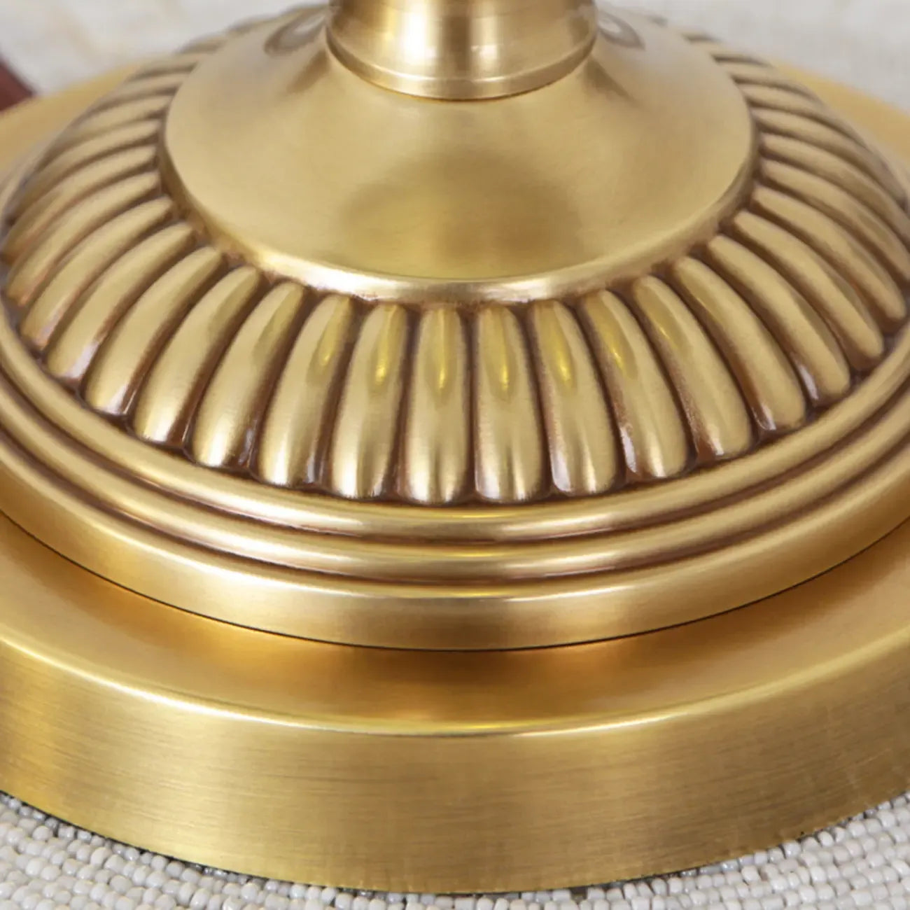 Green Elegant Metal Table Lamp Remote Control for Living Room