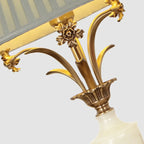 Green Elegant Metal Table Lamp Remote Control for Living Room