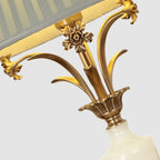 Green Elegant Metal Table Lamp Remote Control for Living Room