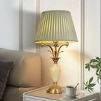 Green Elegant Metal Table Lamp Remote Control for Living Room