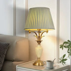 Green Elegant Metal Table Lamp Remote Control for Living Room