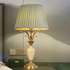 Green Elegant Metal Table Lamp Remote Control for Living Room