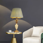 Green Elegant Metal Table Lamp Remote Control for Living Room