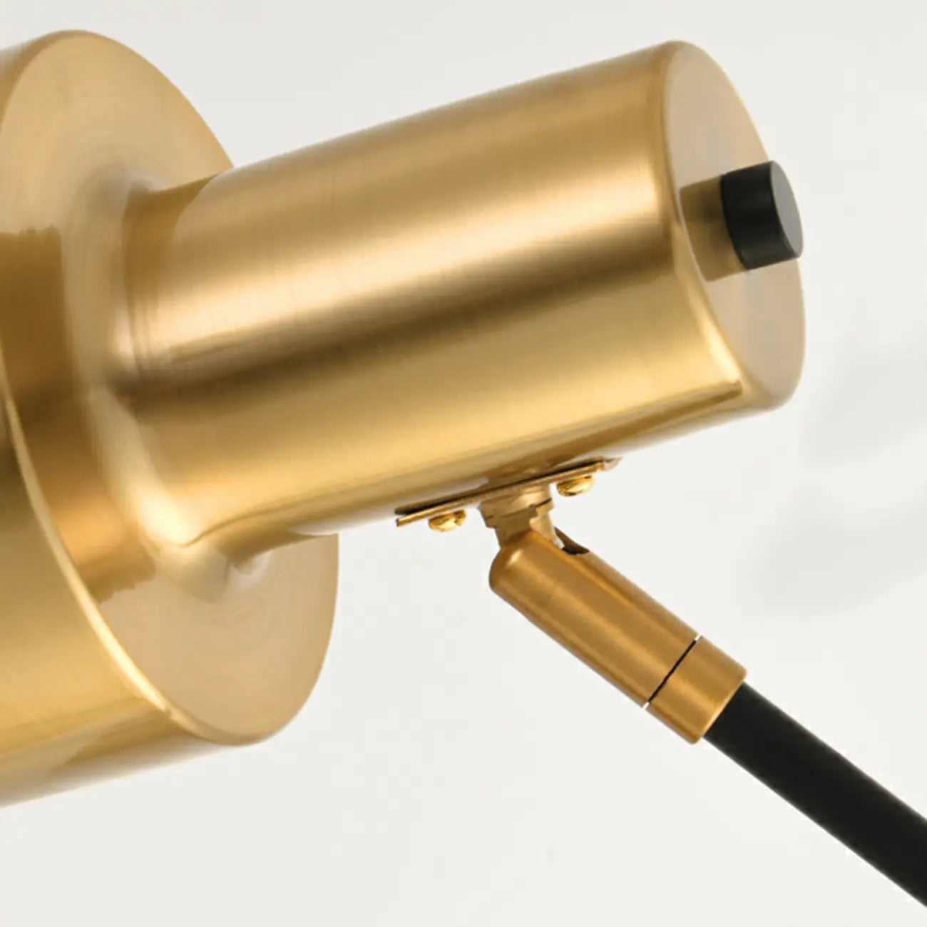 Gold Geometric Table Lamp Plug In Electric for Living Room