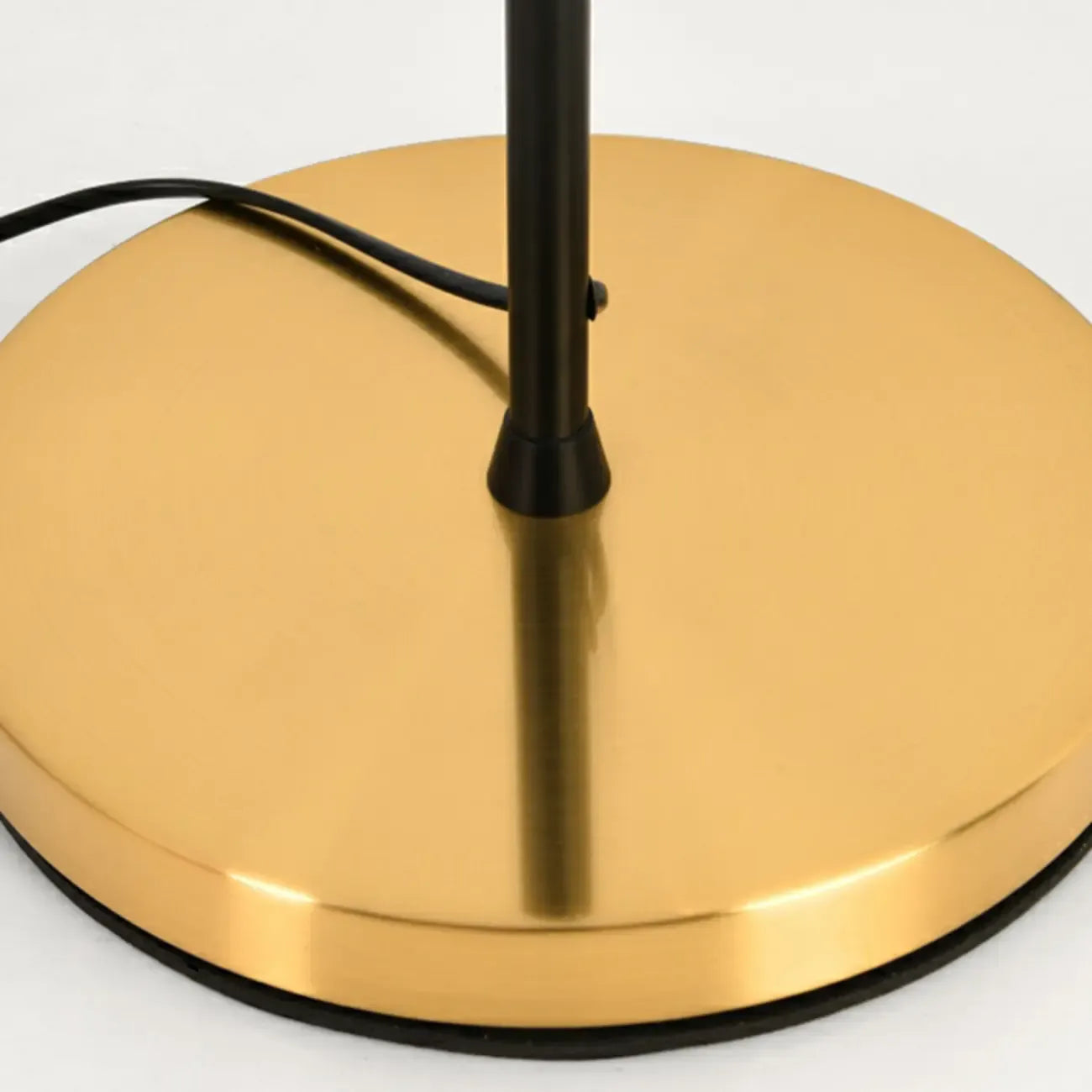 Gold Geometric Table Lamp Plug In Electric for Living Room