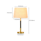 Modern Geometric Gold Table Lamp for Living Room