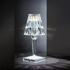 Glamorous Rechargeable Acrylic Table Lamp for Bedroom
