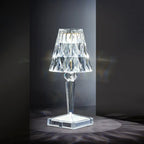Glamorous Rechargeable Acrylic Table Lamp for Bedroom