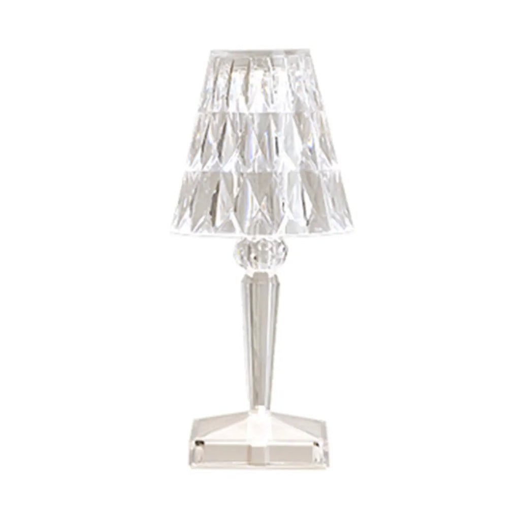 Glamorous Rechargeable Acrylic Table Lamp for Bedroom