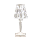 Glamorous Rechargeable Acrylic Table Lamp for Bedroom