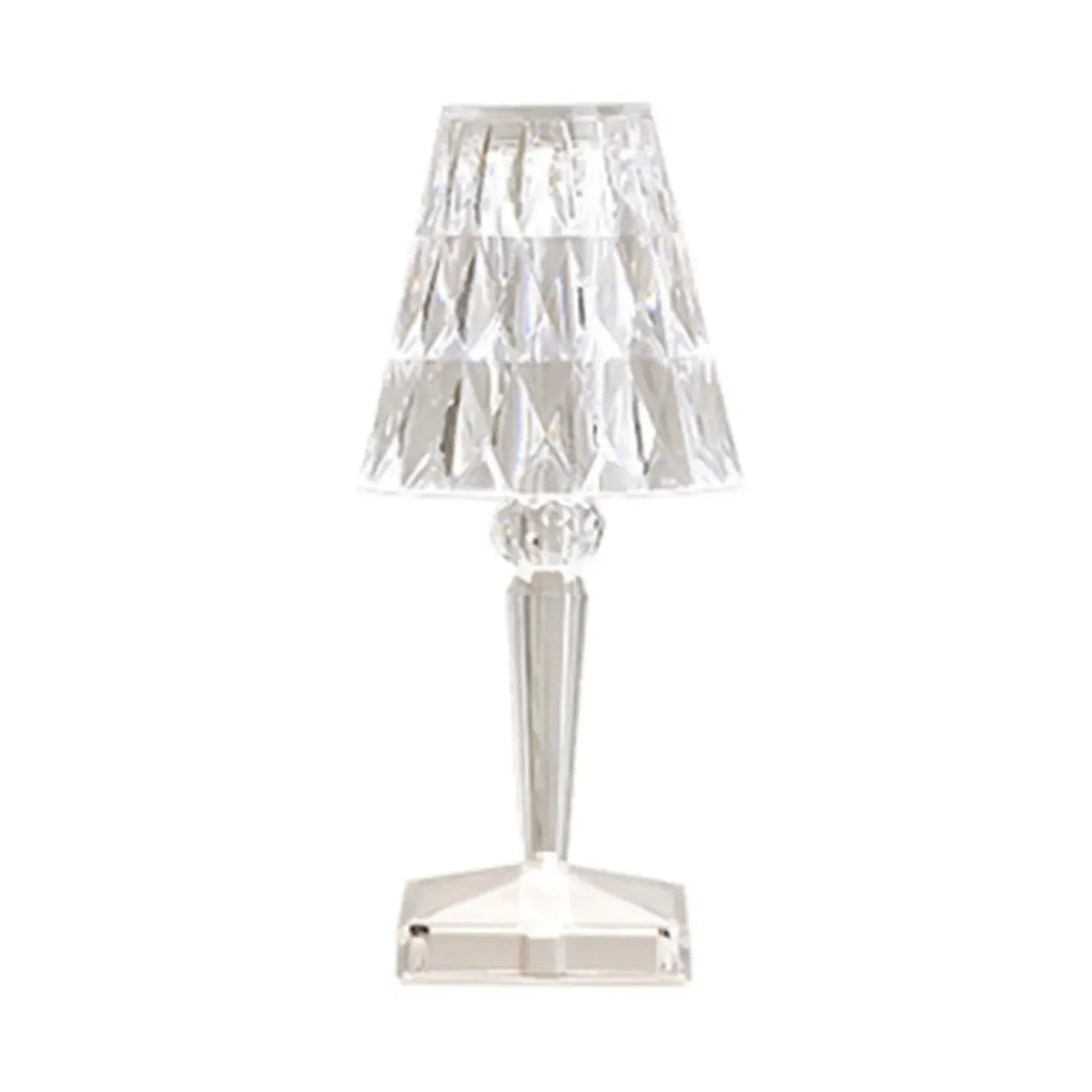 Glamorous Rechargeable Acrylic Table Lamp for Bedroom