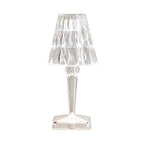 Glamorous Rechargeable Acrylic Table Lamp for Bedroom