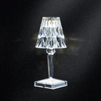 Glamorous Rechargeable Acrylic Table Lamp for Bedroom