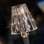 Glamorous Rechargeable Acrylic Table Lamp for Bedroom