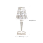 Glamorous Rechargeable Acrylic Table Lamp for Bedroom