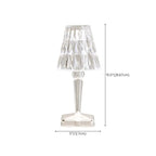 Glamorous Rechargeable Acrylic Table Lamp for Bedroom