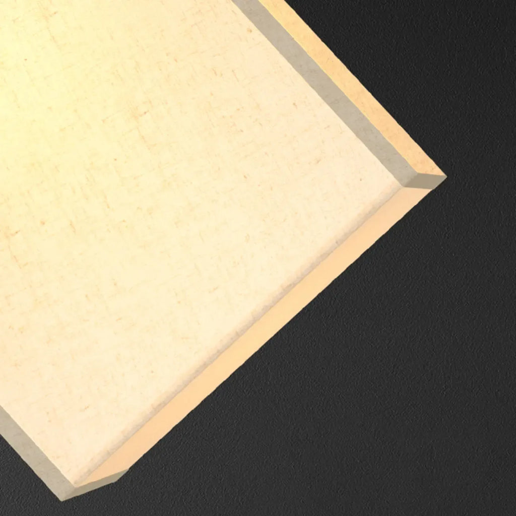 Modern Rectangle Gold Metal Table Lamp for Bedroom