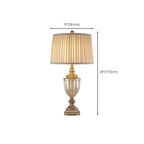 Classic Geometric Shade Gold Table Lamp for Residential