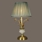 Classic Gold Geometric Table Lamp Plug In Electric for Bedroom