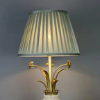 Classic Gold Geometric Table Lamp Plug In Electric for Bedroom