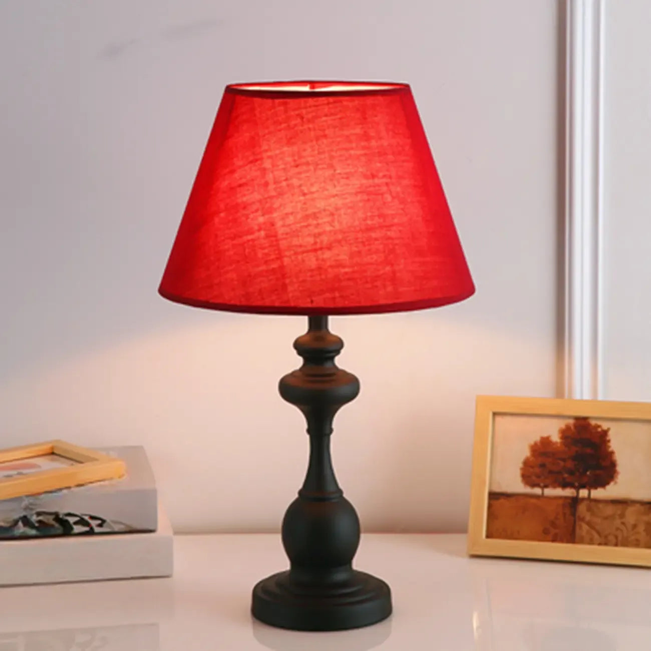 Classic Metal Table Lamp Plug In Electric for Bedroom