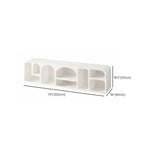 79 Minimalist White Rectangle Wood Open Storage TV Stand