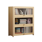 Classic Natural Wooden Display Cabinet with Acrylic Doors