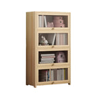 Classic Natural Wooden Display Cabinet with Acrylic Doors