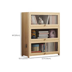 Classic Natural Wooden Display Cabinet with Acrylic Doors