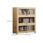 Classic Natural Wooden Display Cabinet with Acrylic Doors