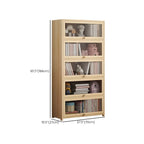 Classic Natural Wooden Display Cabinet with Acrylic Doors