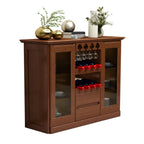 Classic Freestanding Wooden Wine Cabinet for Living Room